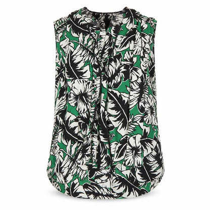 Womens UK Size S Zara Green Basic Tank