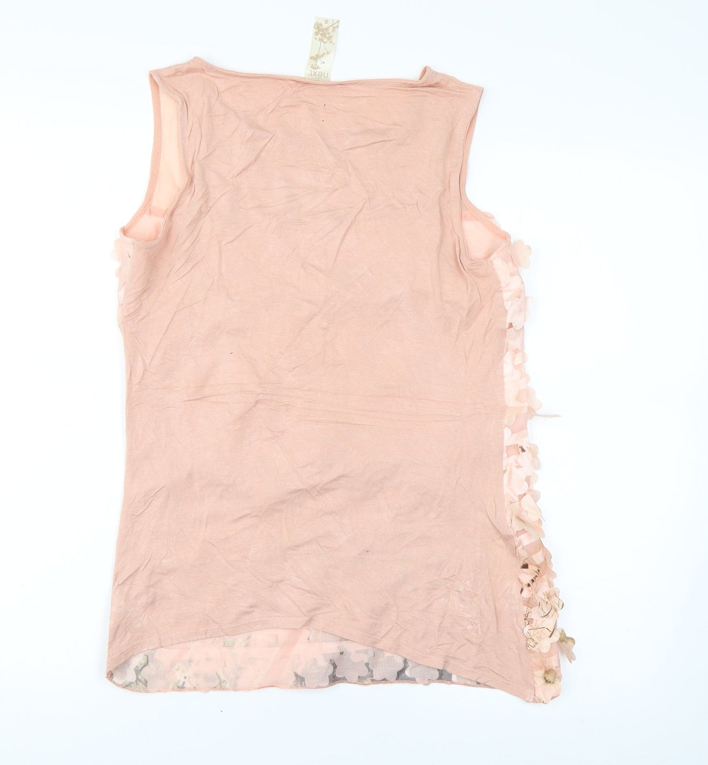 Womens UK Size 8 NEXT Pink Basic Tank