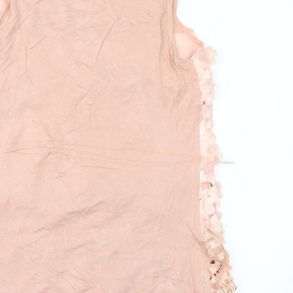 Womens UK Size 8 NEXT Pink Basic Tank