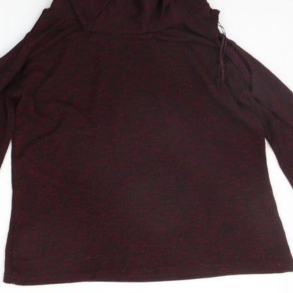 Womens UK Size 10 Peacocks Purple Pullover Jumper