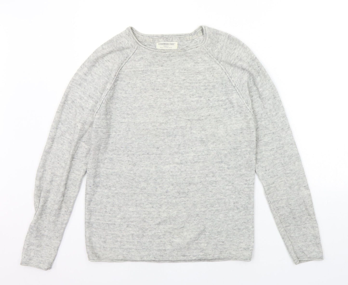 Cedar Wood State Mens Grey   Pullover Jumper Size S