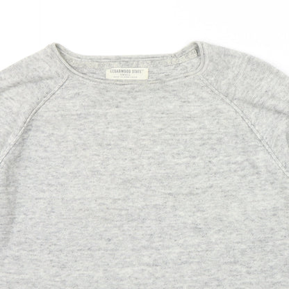 Cedar Wood State Mens Grey   Pullover Jumper Size S