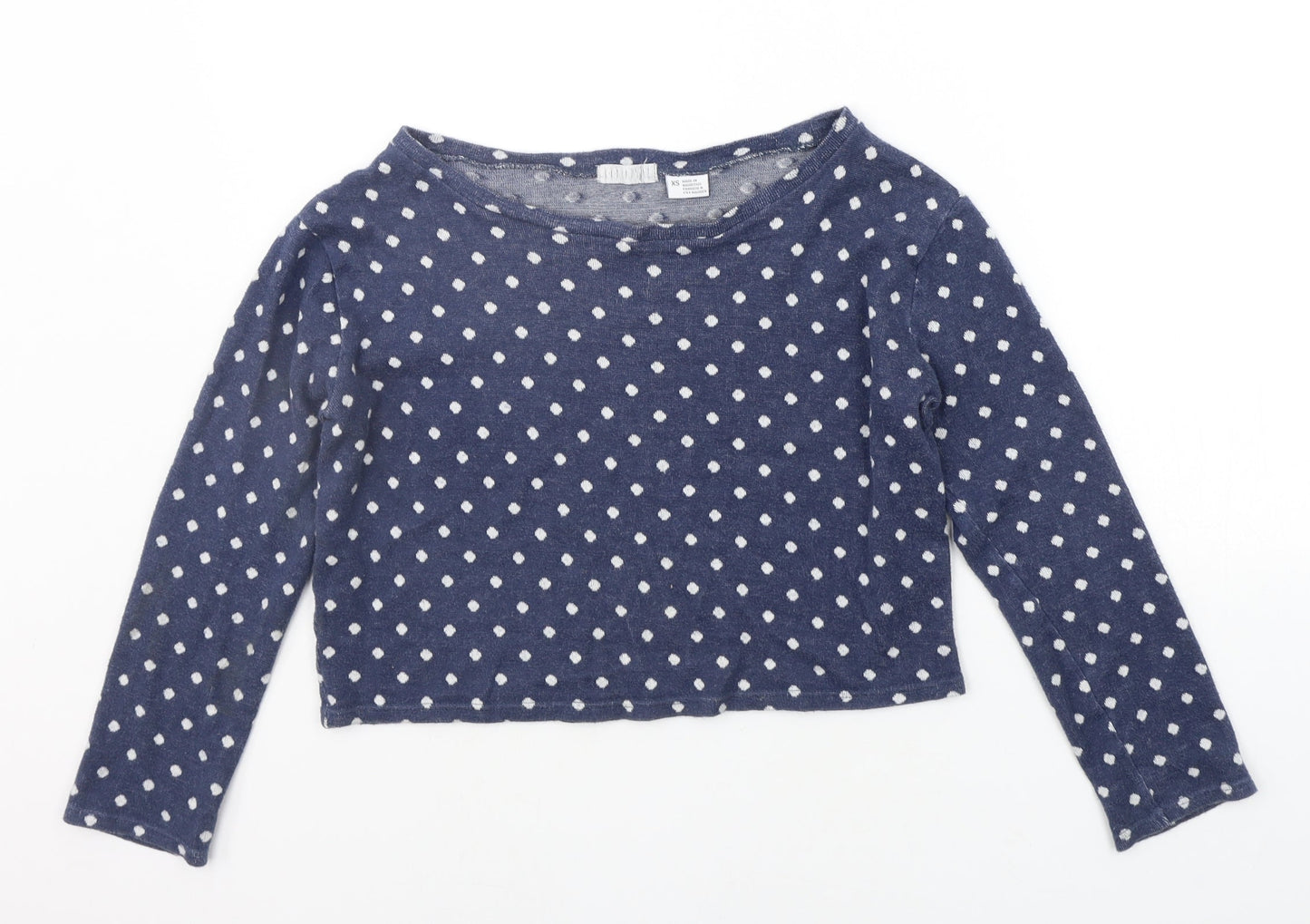 Womens UK Size XS Cooperative Blue Pullover Jumper