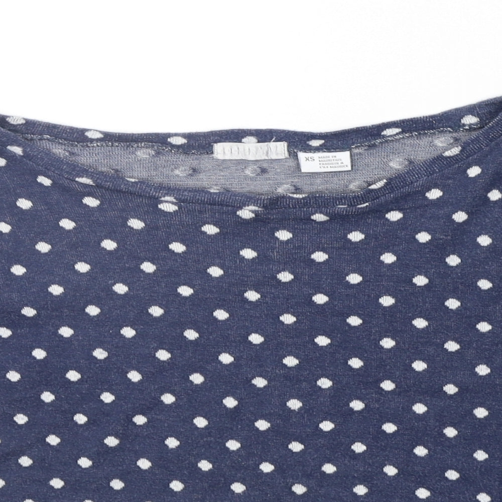Womens UK Size XS Cooperative Blue Pullover Jumper