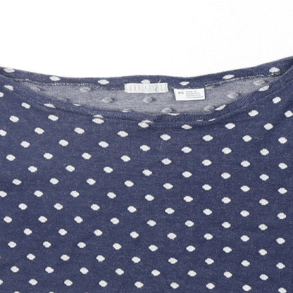 Womens UK Size XS Cooperative Blue Pullover Jumper