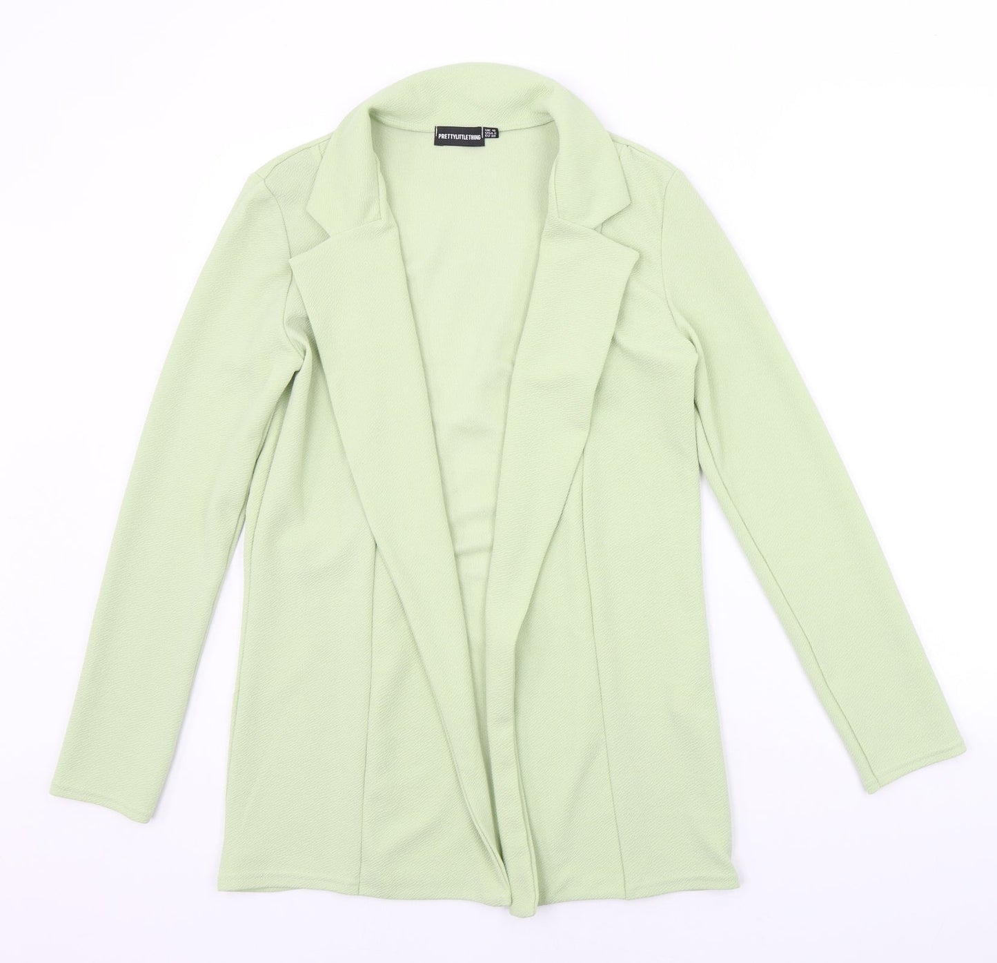 Womens UK Size 10 PRETTYLITTLETHING Green Cardigan Jumper