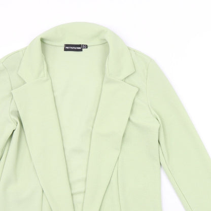 Womens UK Size 10 PRETTYLITTLETHING Green Cardigan Jumper