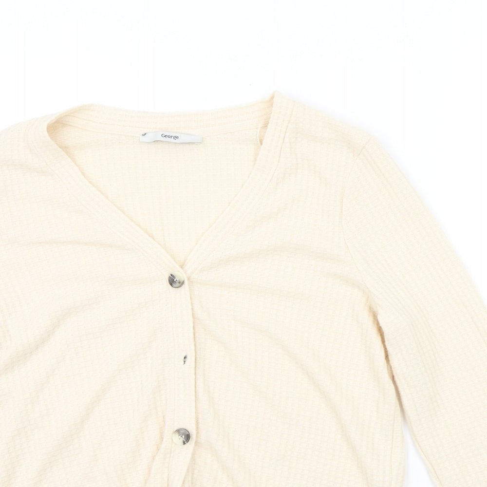 George Womens Beige   Cardigan Jumper Size M