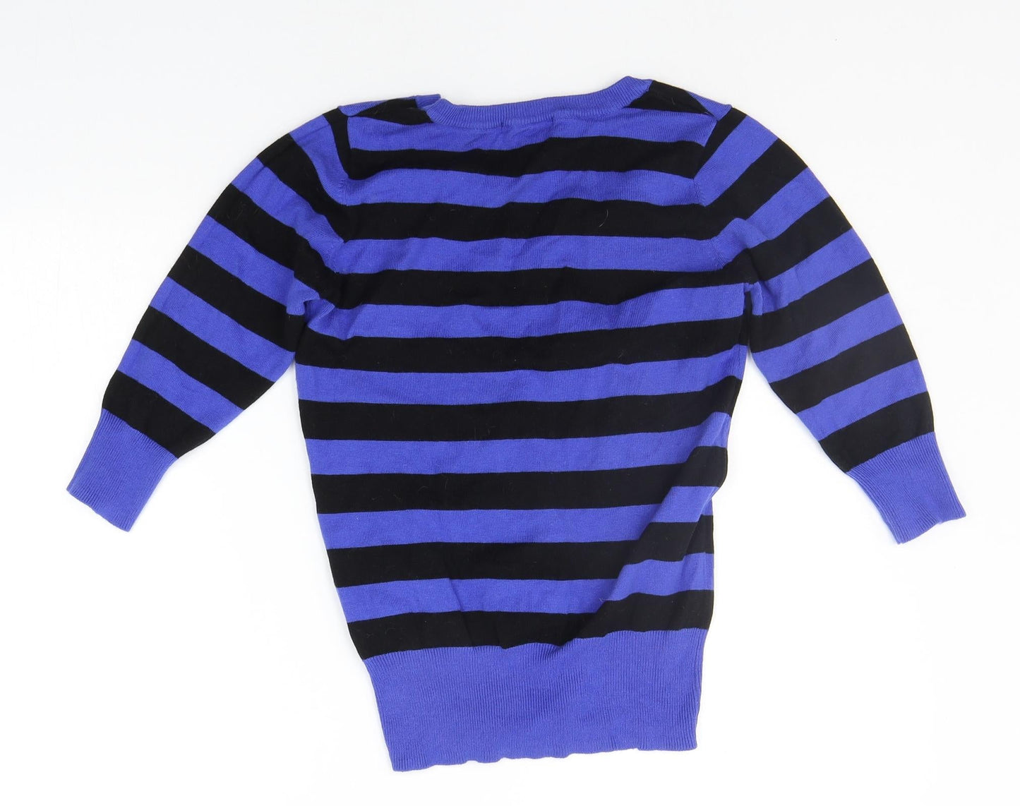 Atmopshere Womens Blue Striped  Pullover Jumper Size 8