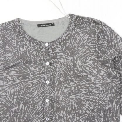 Womens UK Size S BONMARCHE Grey Pullover Jumper