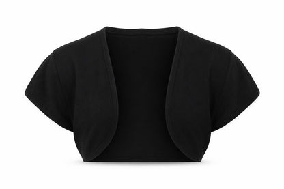 Front view of H&M women’s black cardigan jumper, size L