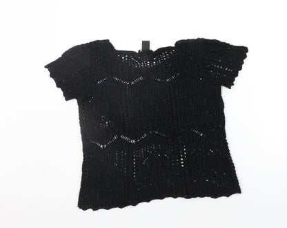Womens UK Size S H&M Black Pullover Jumper