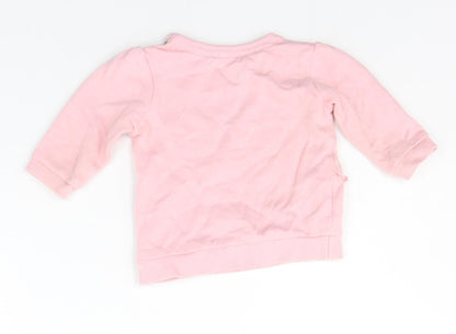 George Baby Pink   Henley Jumper Size 0-3 Months