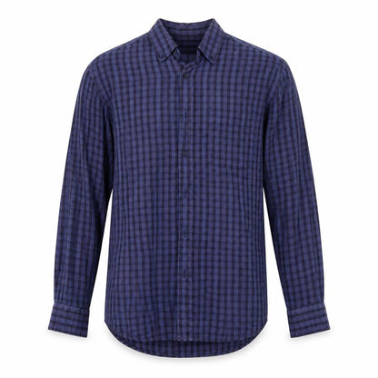 Mens UK Size S Marks and Spencer Blue  Button-Up Long Sleeve Casual Shirt