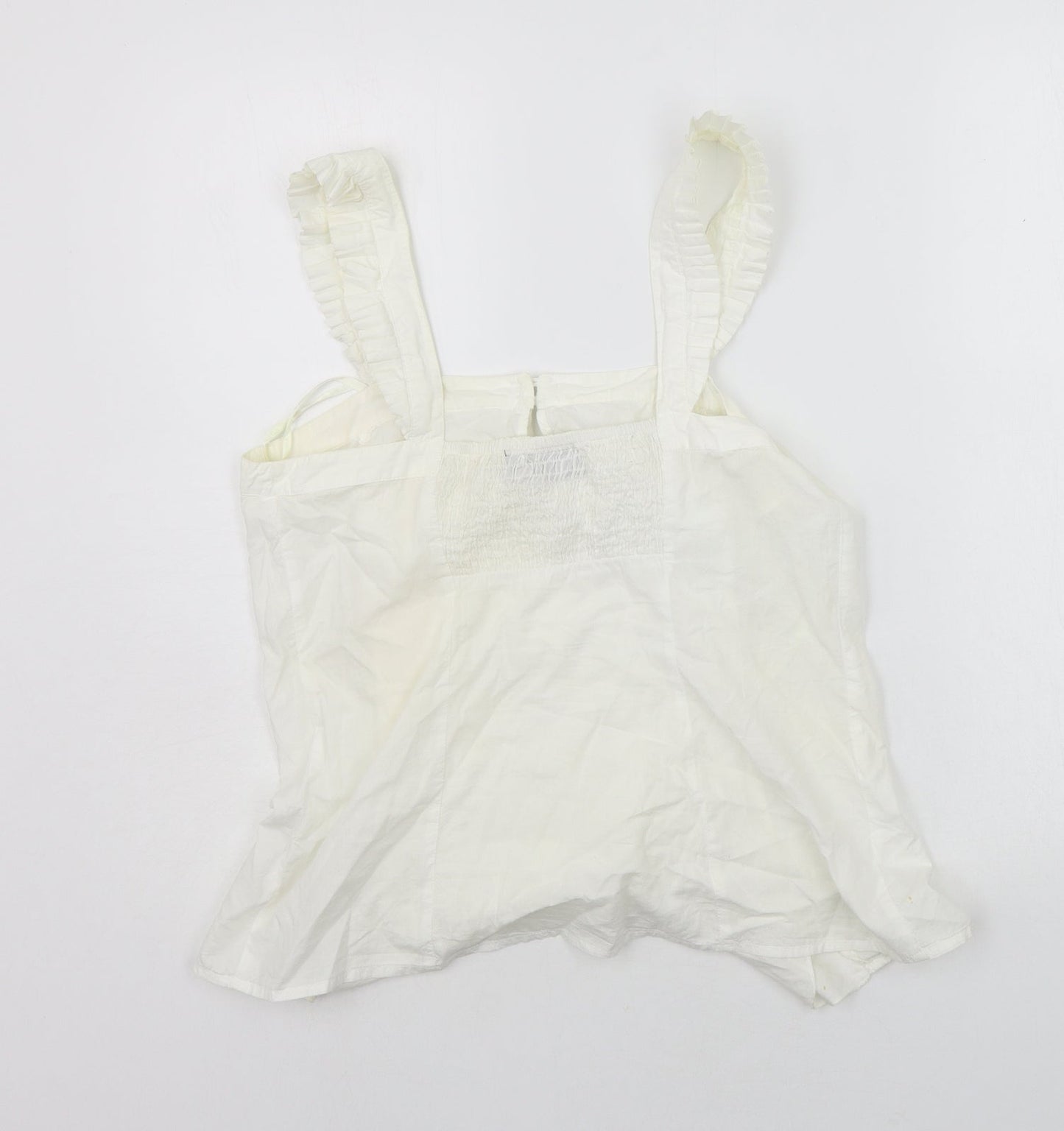 Womens UK Size 10 NEXT White Basic Blouse