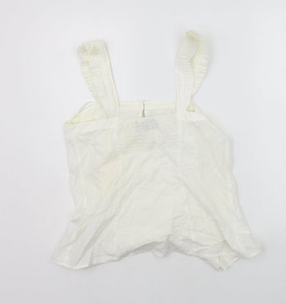 Womens UK Size 10 NEXT White Basic Blouse