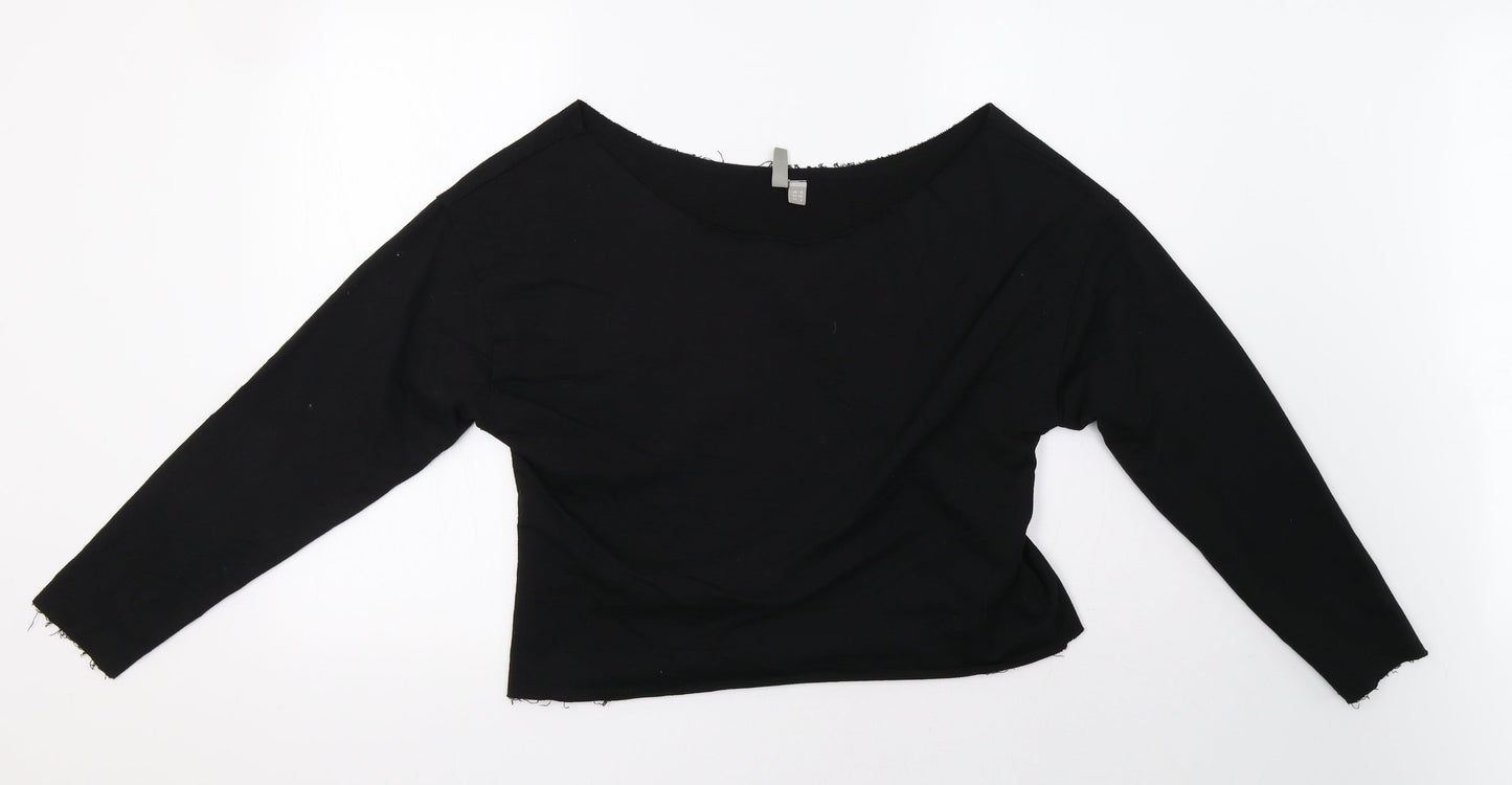 Womens UK Size 8 ASOS Black Pullover Sweatshirt