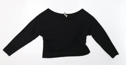 Womens UK Size 8 ASOS Black Pullover Sweatshirt