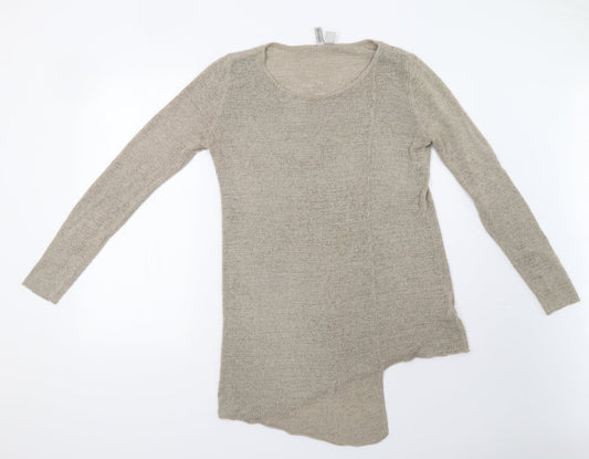 H&M Womens Beige   Pullover Sweatshirt Size S