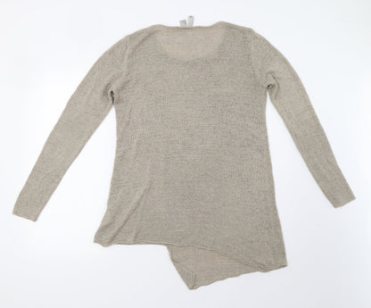 H&M Womens Beige   Pullover Sweatshirt Size S