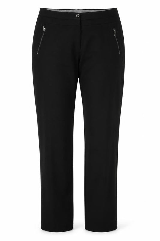 Womens UK Size 12 M&Co Regular Fit  Black Trousers