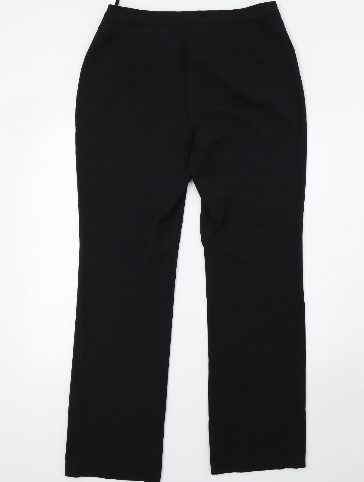 Womens UK Size 12 M&Co Regular Fit  Black Trousers