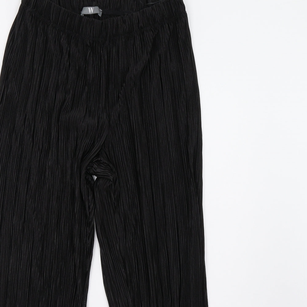 Womens UK Size 12 BHS Regular Fit  Black Trousers