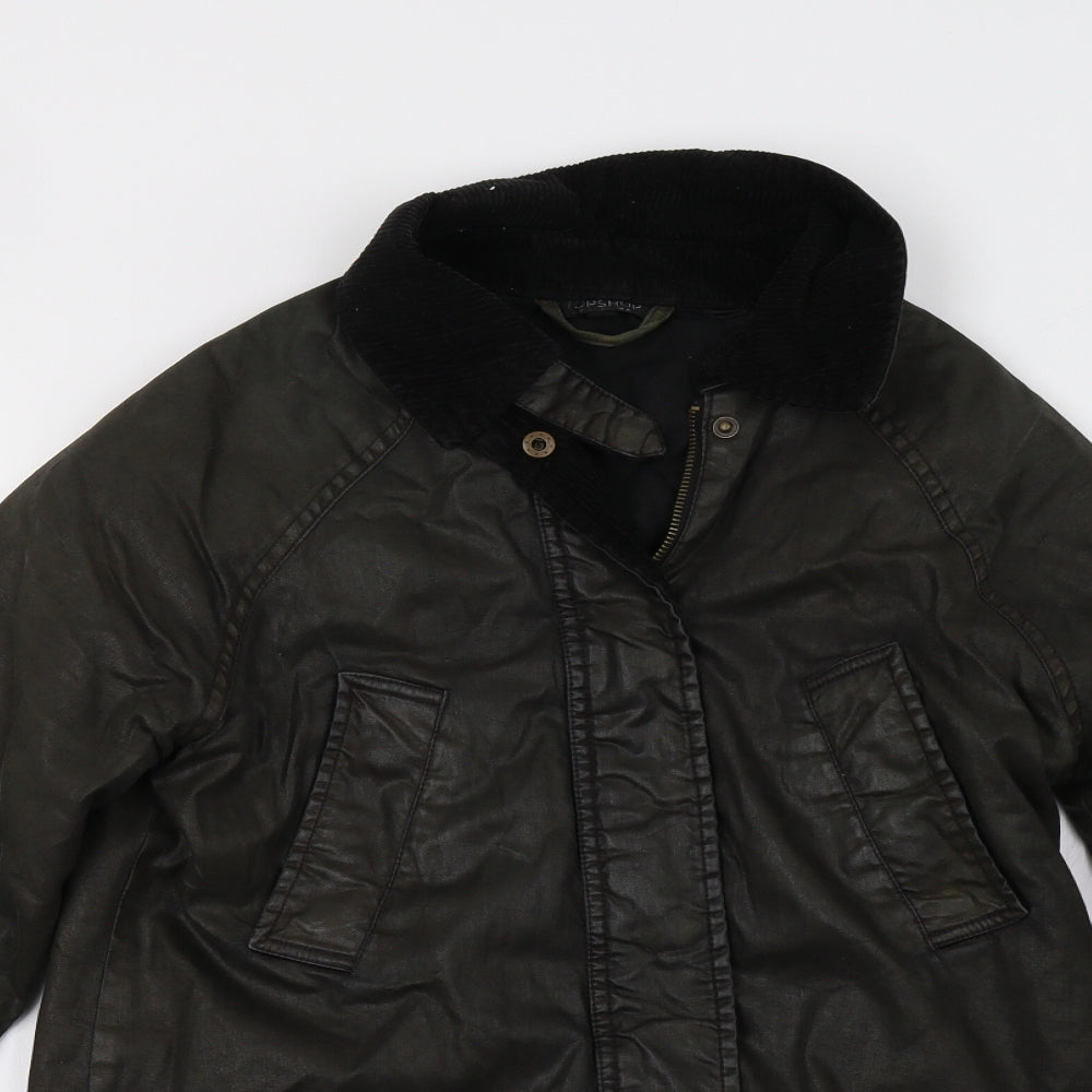 Womens UK Size 8 Topshop Green Jacket
