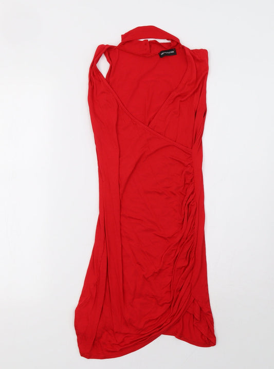 PRETTYLITTLETHING Womens Red   A-Line  Size 10