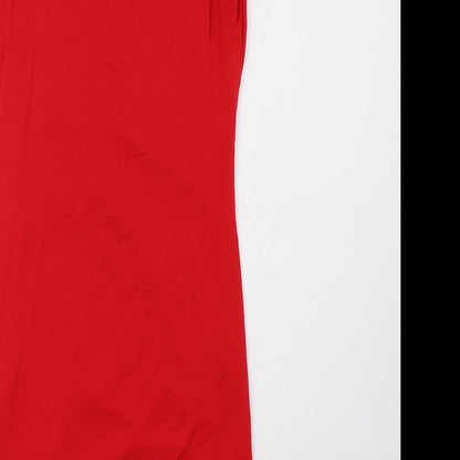 PRETTYLITTLETHING Womens Red   A-Line  Size 10