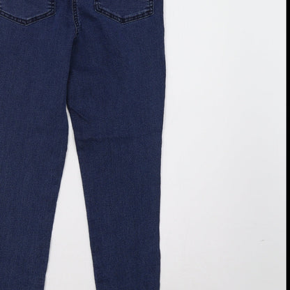 COLLUSION Womens Blue  Denim Skinny Jeans Size 8 L26 in