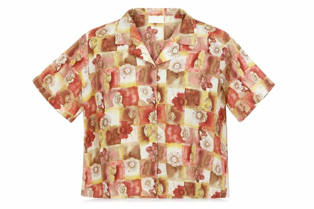 Womens UK Size 20 Bella moda Orange Basic Button-Up