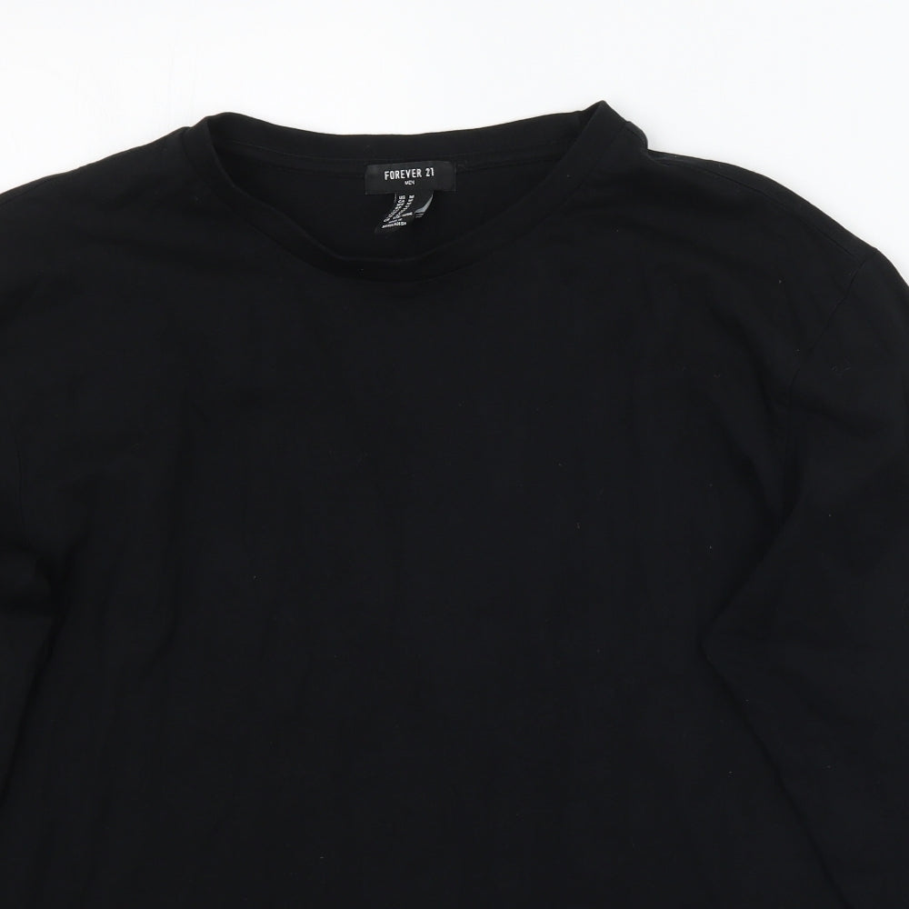 FOREVER 21 Mens Black Check  Pullover Jumper Size M