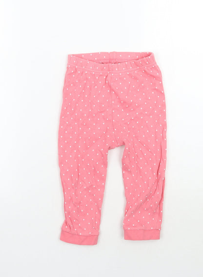George Boys Pink Polka Dot  Sweatpants Trousers Size 2 Years