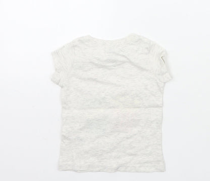 Carters Girls Grey   Basic T-Shirt Size 9-12 Months
