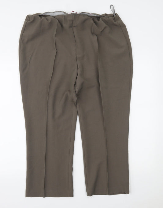 Womens UK Size 20 julipa Regular Fit  Green Trousers