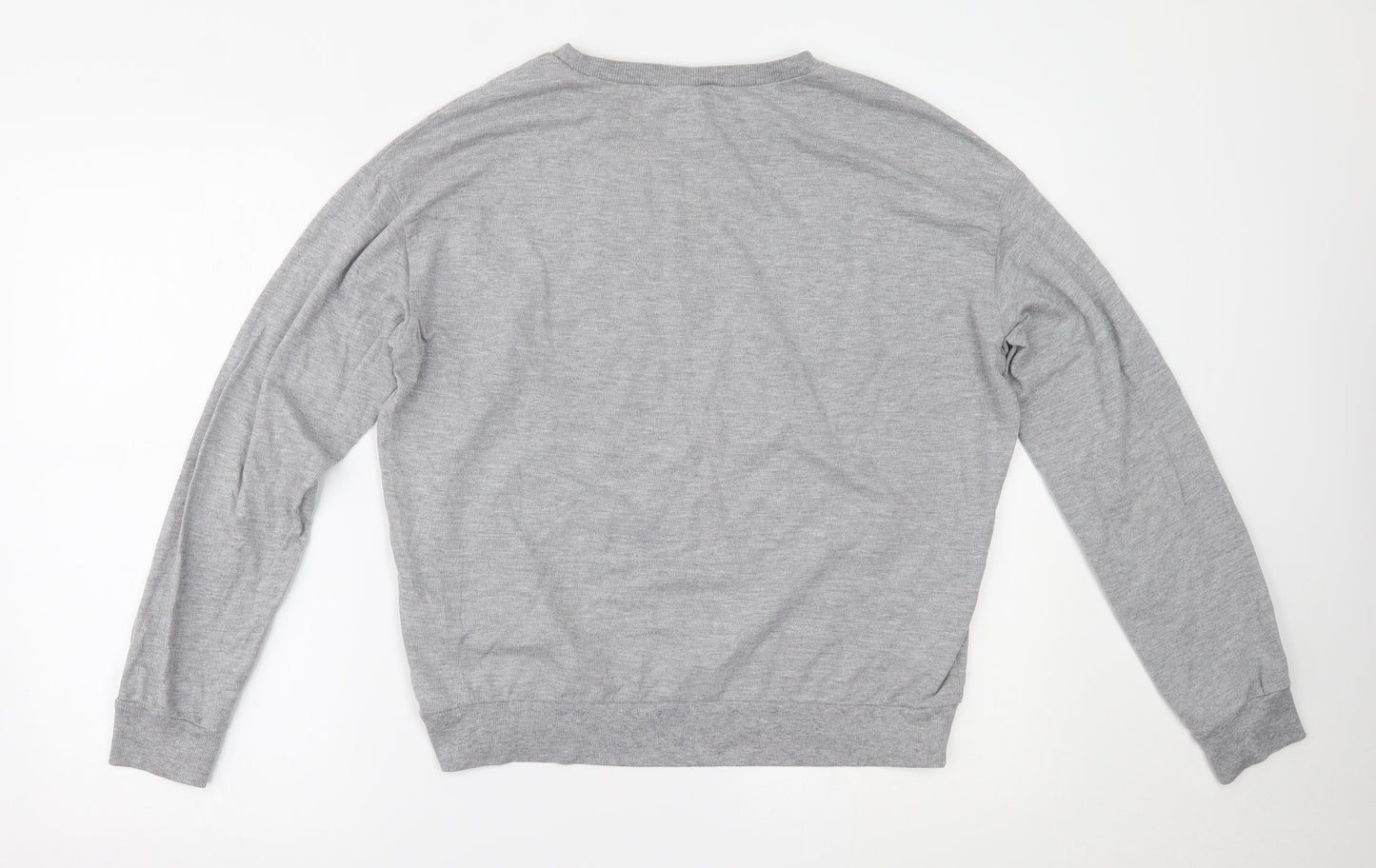 Womens UK Size L H&M Grey Basic Blouse