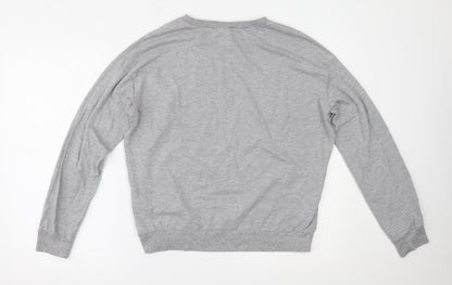 Womens UK Size L H&M Grey Basic Blouse
