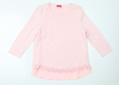 Womens UK Size 12 Together Pink Basic Blouse