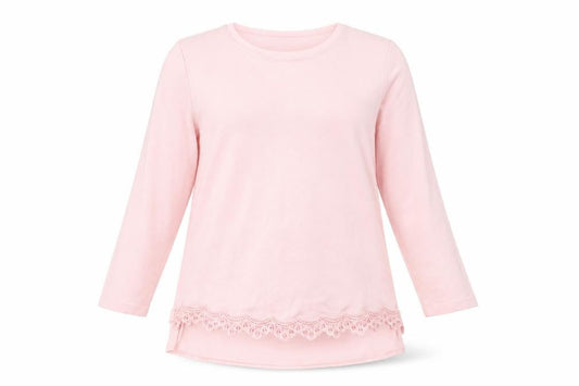 Front view of Together women’s pink basic blouse, size UK 12