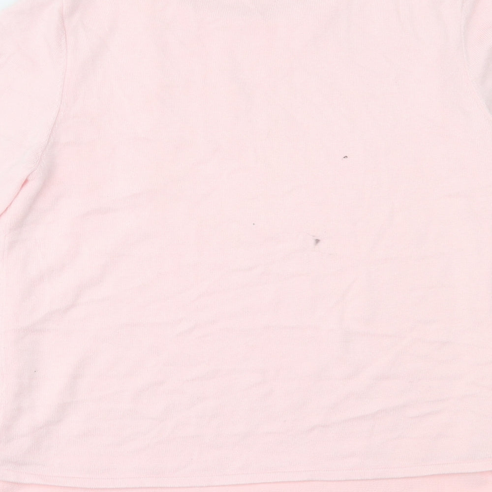 Womens UK Size 12 Together Pink Basic Blouse
