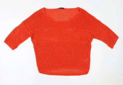 F&F Womens Orange   Basic Blouse Size 14