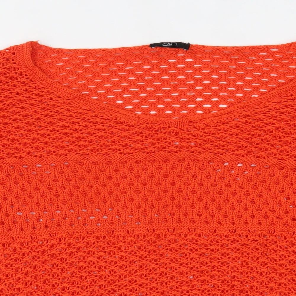 F&F Womens Orange   Basic Blouse Size 14