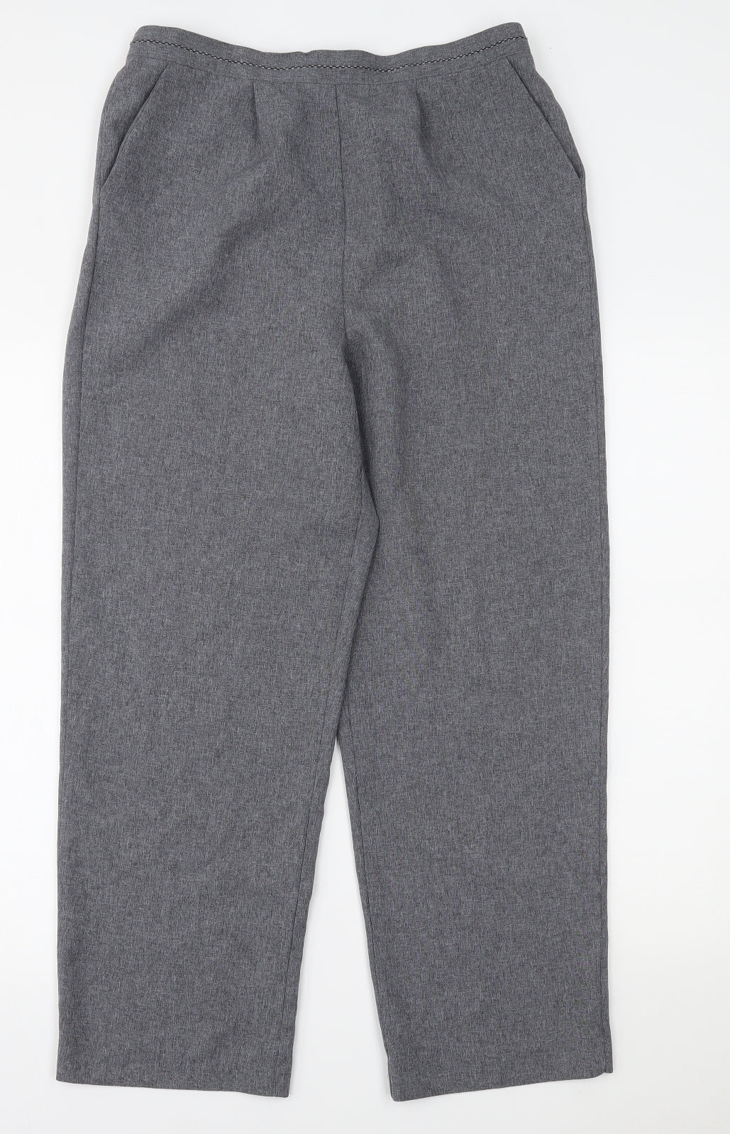Womens UK Size 12 Bm collection Regular Fit  Grey Trousers