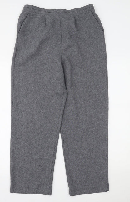 Womens UK Size 12 Bm collection Regular Fit  Grey Trousers