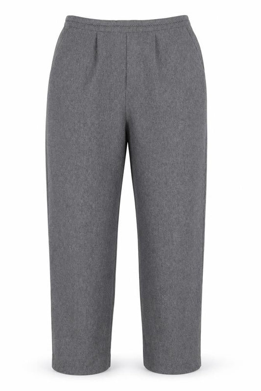 Womens UK Size 12 Bm collection Regular Fit  Grey Trousers