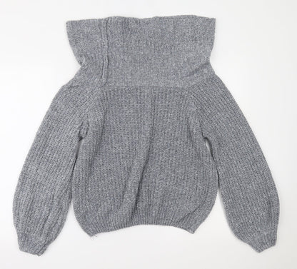 Primark Womens Grey   Pullover Jumper Size M