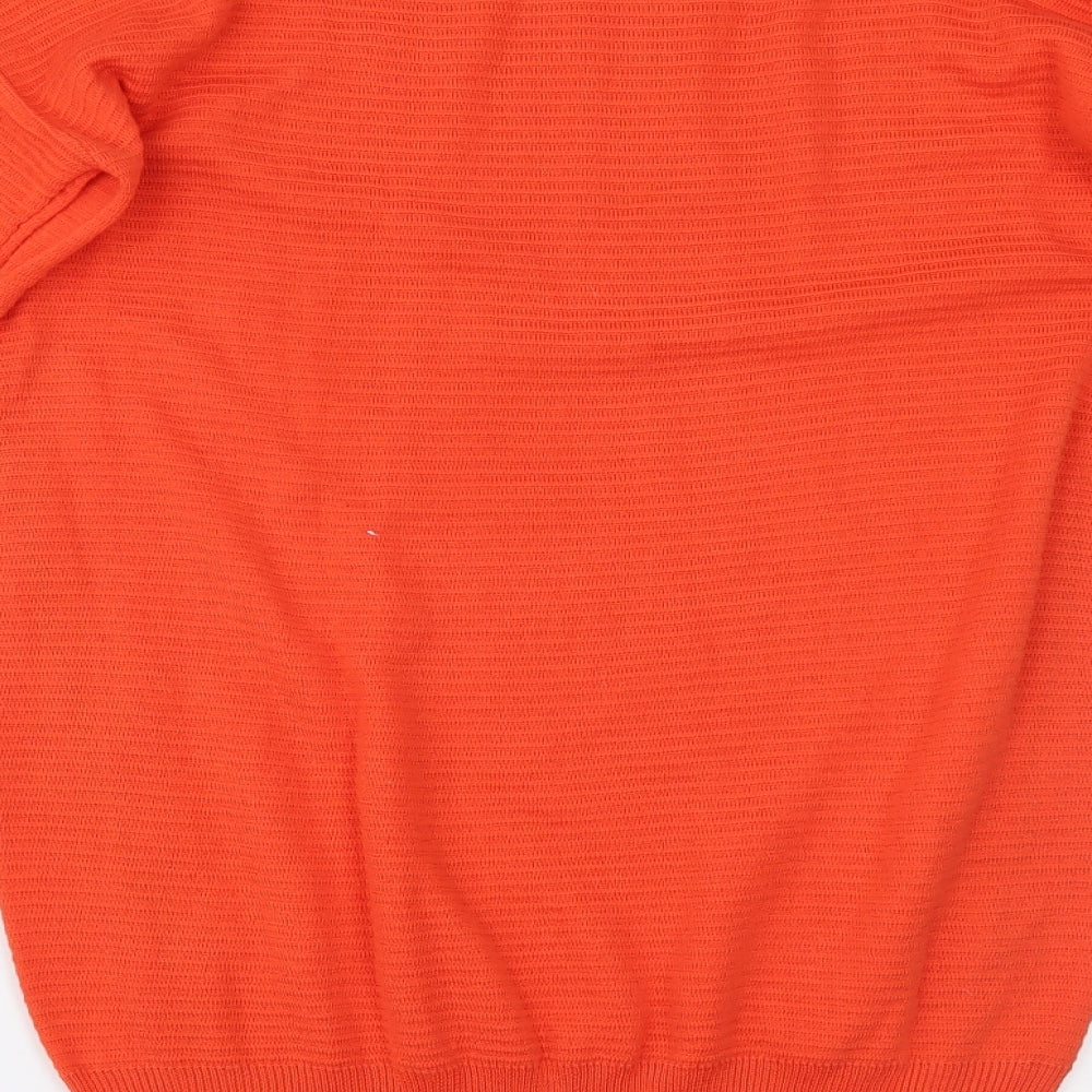 Womens UK Size 8 Select Orange Pullover Jumper