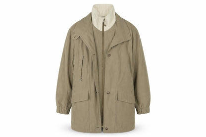 Womens UK Size 10 BHS Beige Parka Coat