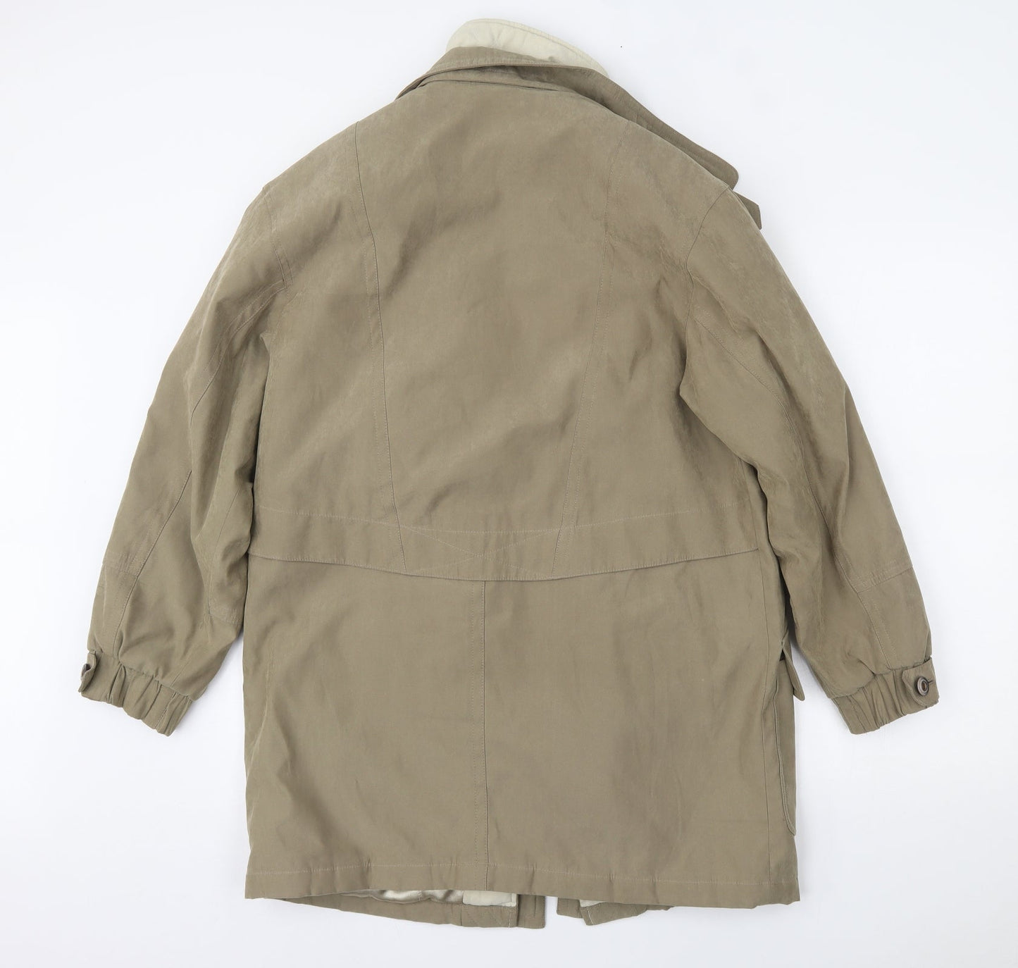 Womens UK Size 10 BHS Beige Parka Coat